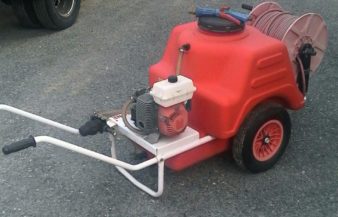 KIT CARRELLO CON SERBATOIO – PISTOLA TOP GUN 2000 – AVVOLGITUBO CON CARRELLO